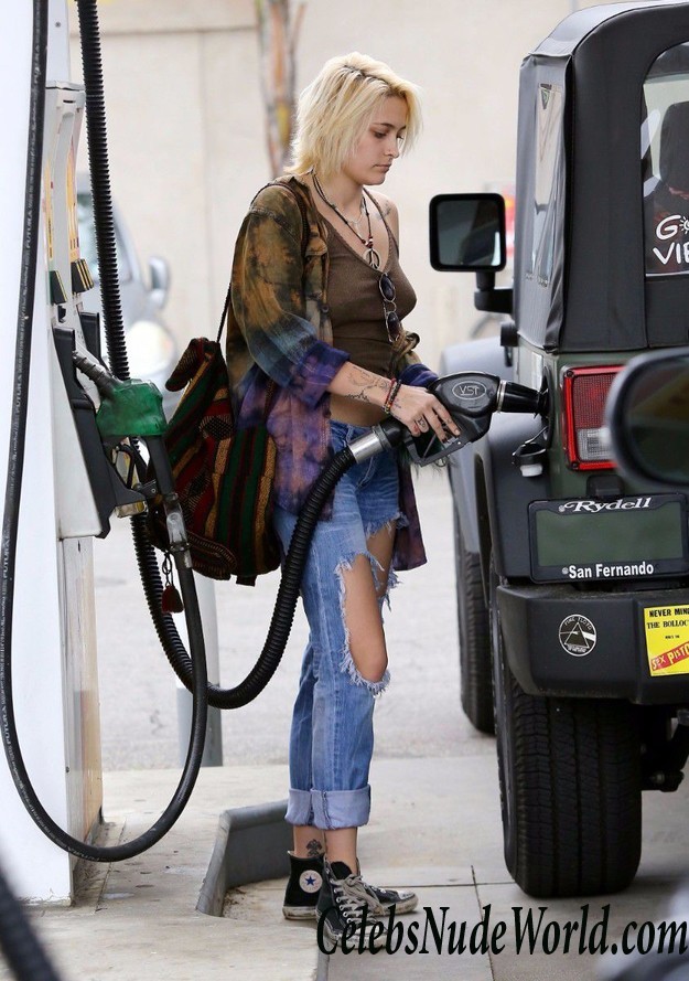 Paris Jackson Pierced Nipple In See Through Top In Los Angeles 27909