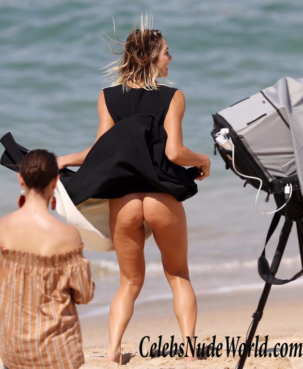 Ashley Hart Topless And Thong While Changing At A Photo Shoot 30907