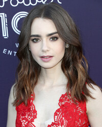 Lily Collins Cleavage