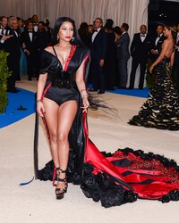 Nicki Minaj Wearing a Sexy Dress