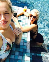 Miley Cyrus Cleavage Photo