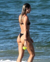 Candice Swanepoel Looking Spectacular In Thong Bikini