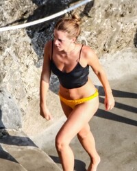 Emma Watson Wearing A Bikini In Italy