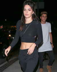Kendall Jenner Slight See Through At a Birthday Party In Los Angeles