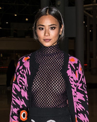Jamie Chung See Through Ish At The Opening Ceremony Fashion Show In NY