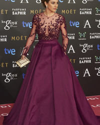 Blanca SuÃ¡rez See Through To Nipple At Premios Goya XXIX Edition In Madrid