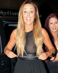 Charlotte Crosby and Holly Hagan See Through And Some Upskirt