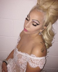 See through photo of Lady Gaga 