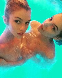 Topless photo of Stella Maxwell and Barbara Palvin