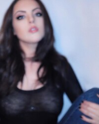 See Through pic of Elizabeth Gillies
