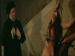 Anne Libert nude, hairy pussy scene in The Demons 10
