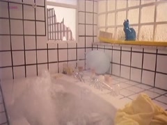 Charlotte Lewis underware, nipslip scene in Dia Help 13