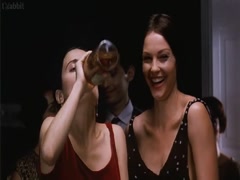 Salma Hayek cleavage, hot scene  in Frida 13