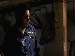Salma Hayek cleavage, hot scene  in Frida 3