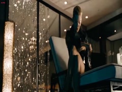 Maggie Grace cleavage , hot scene in Faster 12