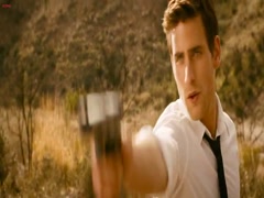 Maggie Grace cleavage , hot scene in Faster 17