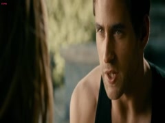 Maggie Grace cleavage , hot scene in Faster 4