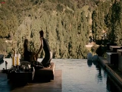 Maggie Grace cleavage , hot scene in Faster 5