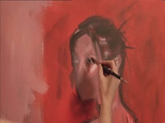 Amber Tamblyn nude , painting scene in Spiral 3