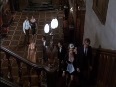 Colleen Camp cleavage, hot scene in Clue 17