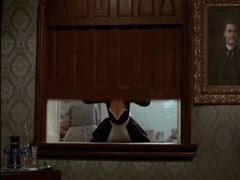 Colleen Camp cleavage, hot scene in Clue 4