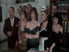 Colleen Camp cleavage, hot scene in Clue 9