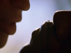 Jolene Blalock kissing , love scene in Slow Burn 7