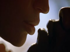 Jolene Blalock kissing , love scene in Slow Burn 9