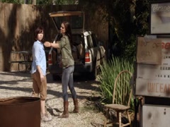 Serinda Swan kissing , hot scene in Creature 2