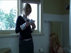 Mia Kirshner Lingerie , Blonde scene in The L Word 7