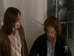 Manuela Arcuri kissing , hot scene in Hot Blood 16