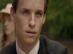 Clemence Poesy cleavage scene in Birdsong