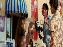 Kelly Brook nude, diving scene in Piranha 3