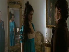 Monica Bellucci cleavage , hot scene in Napoleon 3