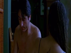 Salma Hayek bed, cleavage scene in La Gran Vida 20