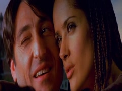 Salma Hayek bed, cleavage scene in La Gran Vida 4