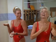 Brooke Burns cleavage, hot scene in Baywatch 5
