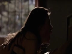 Milena Govich hot , bra scene in Conviction 1