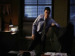 Milena Govich hot , bra scene in Conviction 12