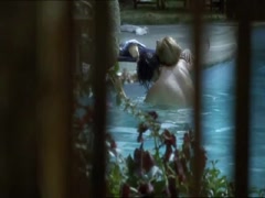 Mia Kirshner Pool , Couple scene in The L Word 4