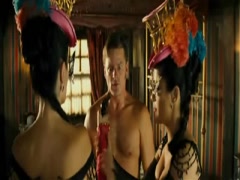 Salma Hayek hot , cleavage scene in Bandidas 2