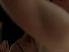 Morena Baccarin cleavage , hot scene in Homeland 17