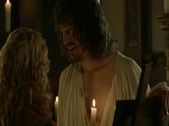 Kellie Blaise nude, boobs scene in The Borgias