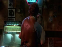 Jodie Foster kissing , hot scene in The Accused 6