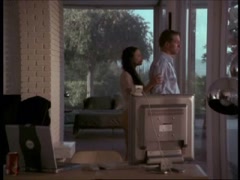 Kari Wuhrer nude, boobs scene in Spiders Web 8