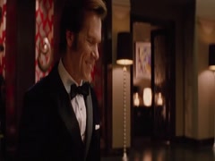 January Jones cleavage, hot scene in X-Men 10