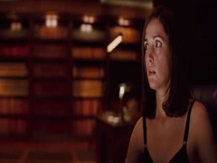 January Jones cleavage, hot scene in X-Men 12