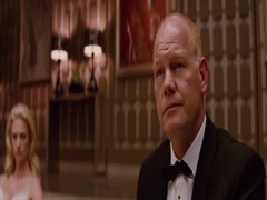 January Jones cleavage, hot scene in X-Men 14