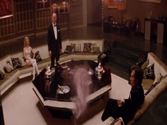 January Jones cleavage, hot scene in X-Men 16