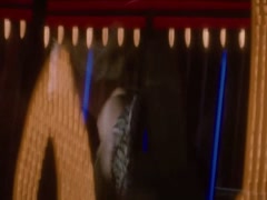January Jones cleavage, hot scene in X-Men 3